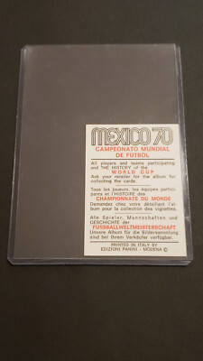 Carte Panini Mexico 70 FIFA World Cup - Garrincha 1934, Ultra Rare, Jamais Collée