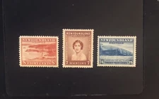 Stamps Canada Newfoundland  Sc208 to Sc210 Mint definitive issues, see details