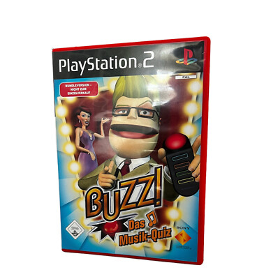 Buzz!: Musik-Quiz inkl. 4 Buzzer Sony PS2 Playstation 2006 Eye Toy USB Kamera