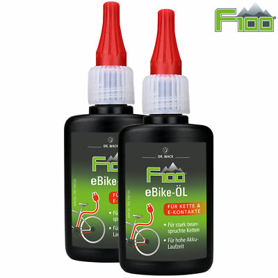 2x Dr. Wack F100 eBike-ÖL E-Bike Kettenöl Kettenspray 50 ml