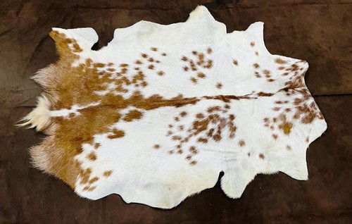 Dual Color Goat Hide, Real Leather Fur, Nordic Summer Coat, Animal Skin Pelt - Picture 9 of 9