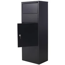 Large Parcel Drop Box Freestanding Mailbox Lockable for Package Delivery Storage