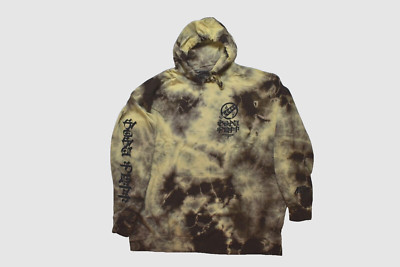 Neff x Star Wars Mens Boba Fett Script Tan Wash Tie Dye Pullover Hoodie NWT 3XL