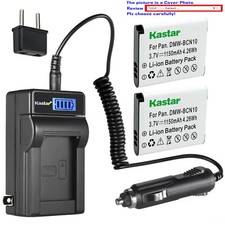 Kastar Battery LCD AC Charger for Leica BP-DC14 Leica C 11052 18536 Camera