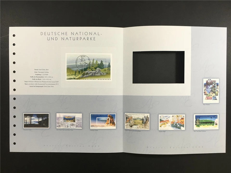 GERMANY ART-EDITION 2002/25 BLOCK 59 NATIONALPARK HOCHHARZ - Image 3 of 4