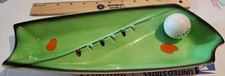 Rare One of a Kind Antique Vintage 6 Slot Golf Course Ashtray OOAK