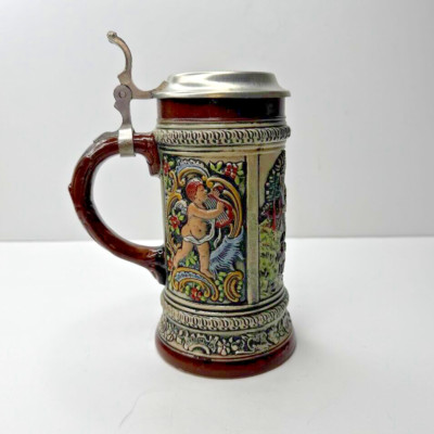 Vtg Old Gerz W Germany Ausunserem Firmen-Archiv, ERBO Zinn, stein, colorful