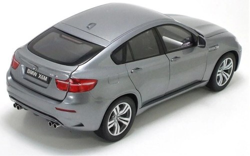 KYOSHO BMW X6 M X6M SUV 1/18 DIECAST MODEL CAR SPACE GREY 08762 SG - Picture 2 of 3
