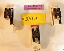 Lot of 3 Cooper Wiring Arrow/Hart Receptacles (1) #1430R,(1) 620R &(1) 1420R 