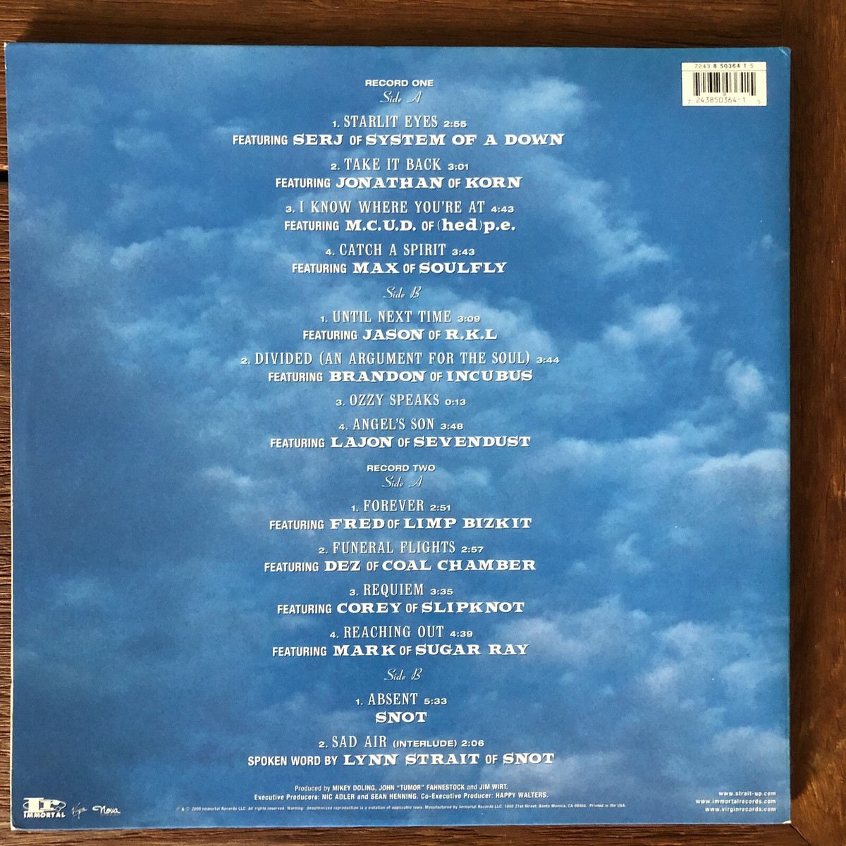 Rare ORG Vinyl] Snot – Strait Up / Slipknot KoRn Limp Bizkit
