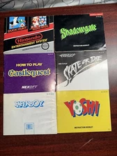 Nintendo  Instruction Booklet Manuals Only- Lot of 6