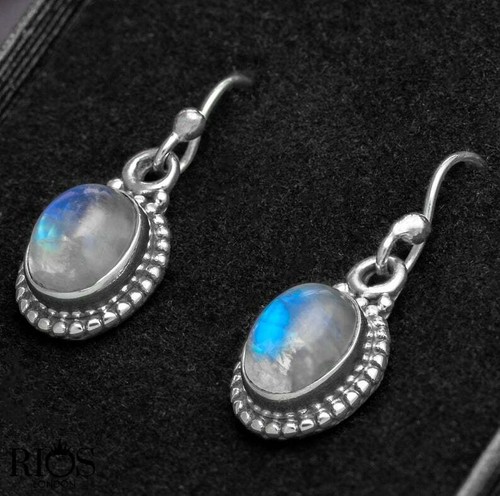 Boucles D'Oreilles Créoles En Argent 925 Sterling Silbermoos - Gouttes 12 Mm Finition Mat & Rayé