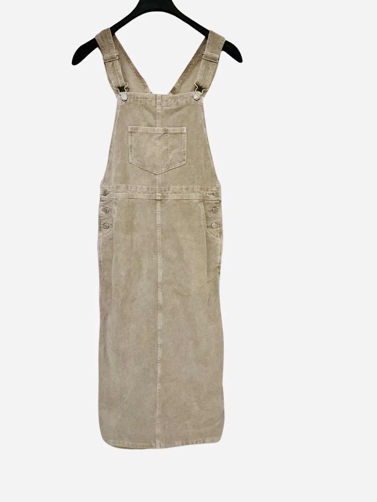 NWT LEVI'S FRESH WOMEN'S SMALL HENDRIX CORDUROY JUMPER OVERALL MIDI DRESS