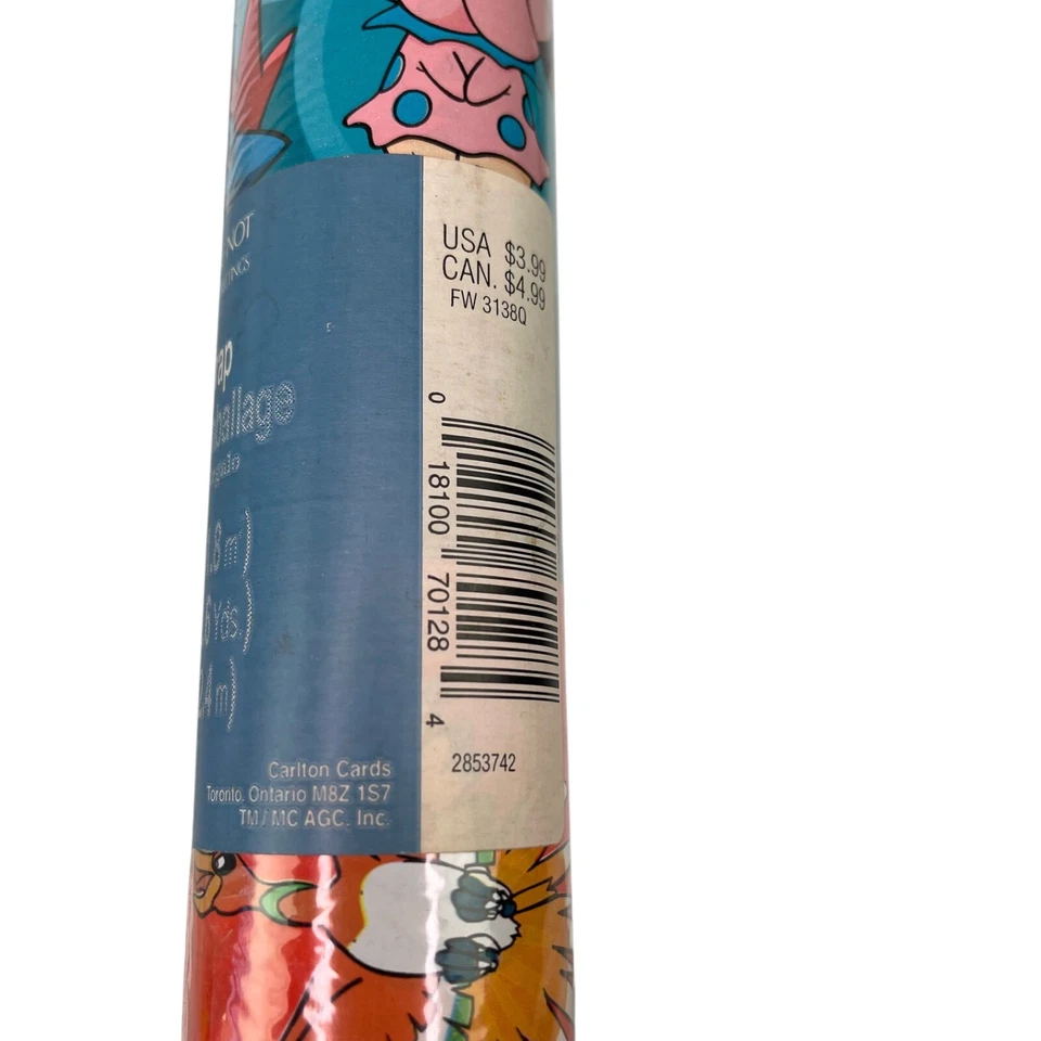 Pokemon Vintage Gift Wrap American Greetings Wrapping Paper Birthday Sealed - Image 3 of 4
