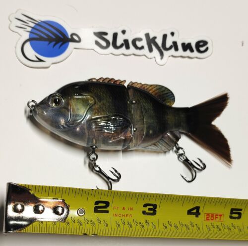 SLICKLINE 120 Jointed Sinking Sunfish Glide Bait Fishing Lure Bass Pike 11 Color - Picture 32 of 60