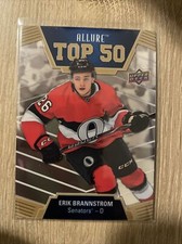 2019-20 Upper Deck Allure TOP 50 T50-18 Erik Brannstrom Rookie Ottawa Senators