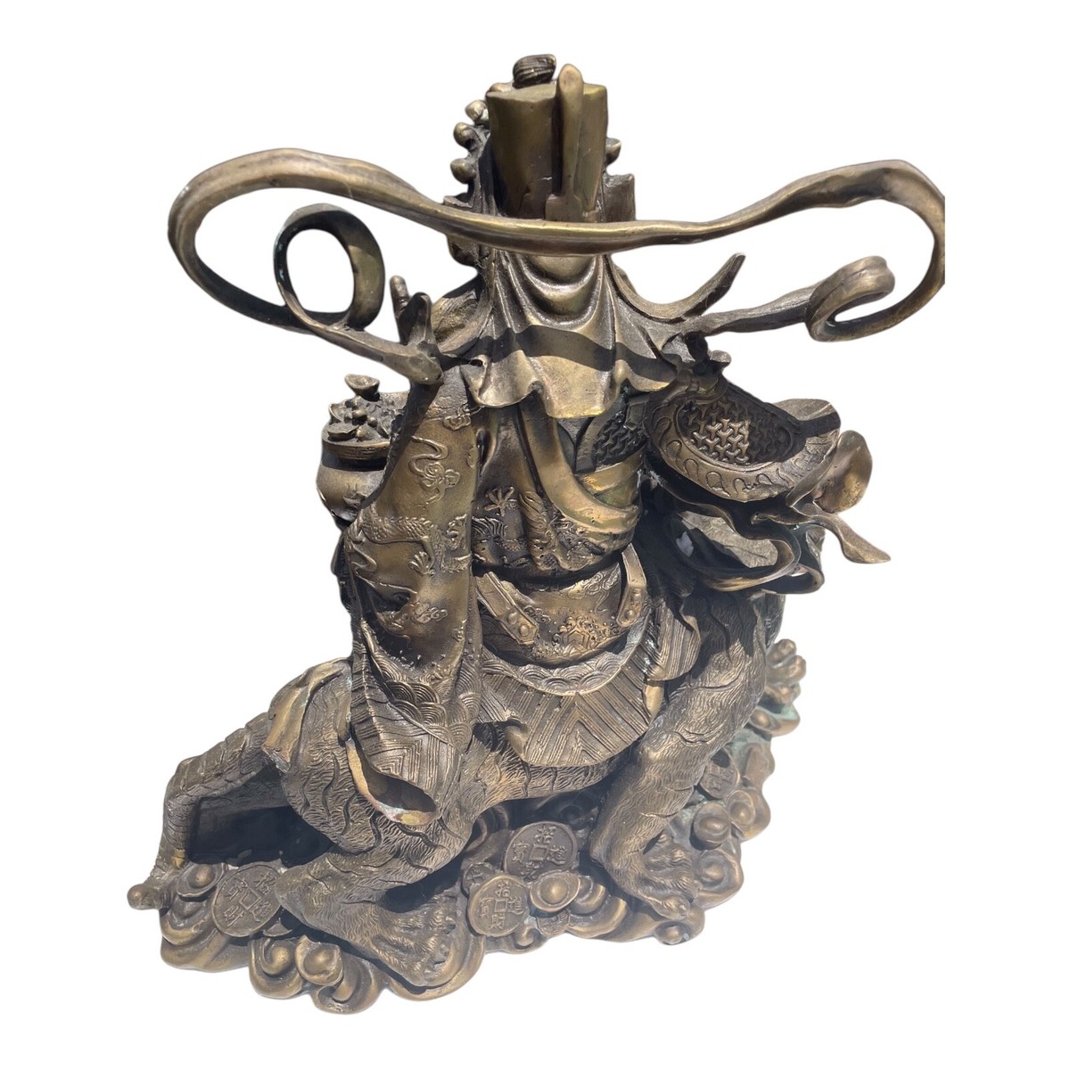 Chinese god of Wealth Zhao Gongming Tiger Statue Very Detailed 15