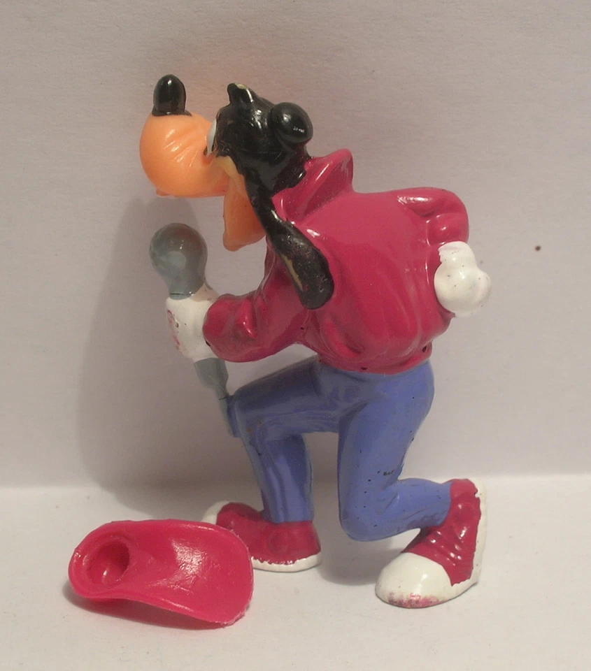 GOOFY mit Kappe Nr. 4 VARIANTE ohne Abrisspunkt auf der Schnauze 1989 ORIGINAL - Bild 3 von 3