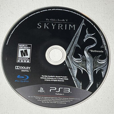 The Elder Scrolls 5 - Skyrim - PS3 (Sony Play Station 3) ''Loose Game Disc Only''