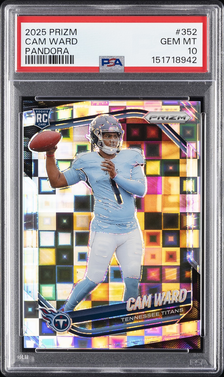 2025 PANINI PRIZM PANDORA #352 CAM WARD 373/400 PSA 10