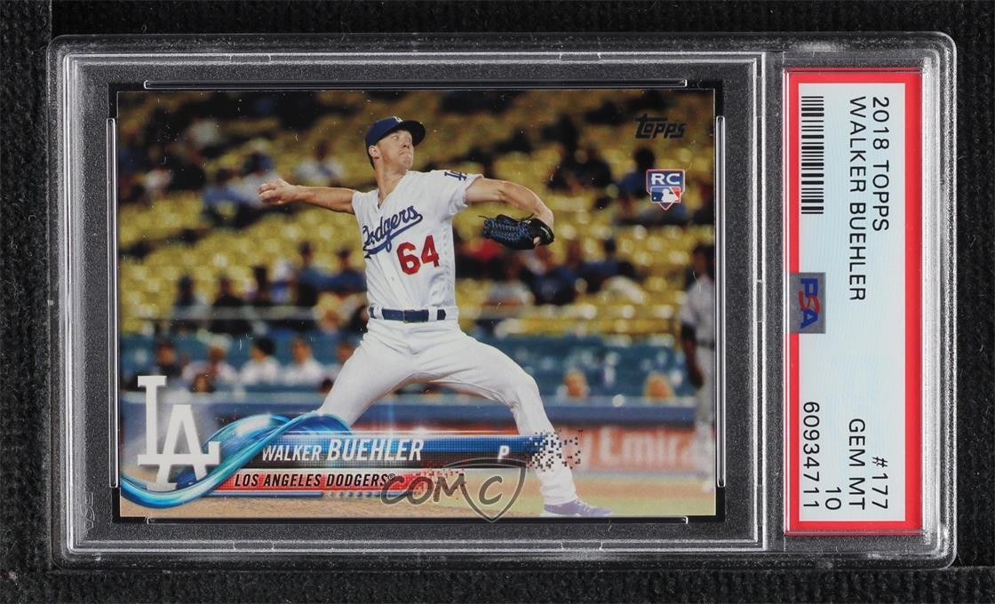 2018 Topps Walker Buehler #177 PSA 10 GEM MT Rookie RC 11u7