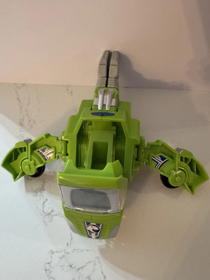 Vtech Dinos T-Rex Switch and Go Transform Vehicle Figure Sliver Green Race Car - Image 3 of 4