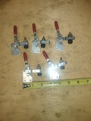 10-piece lot of Destaco 201B clamps with hold down hardware.