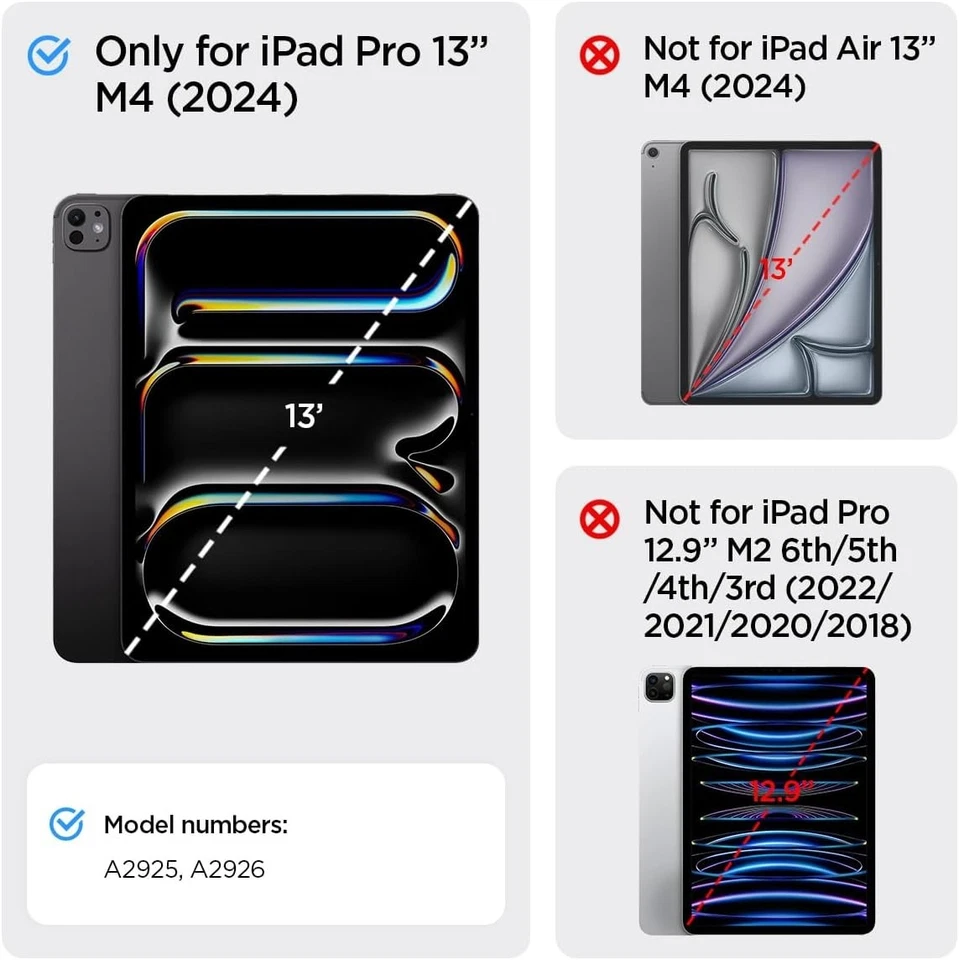 Estuche Spigen para iPad Pro 13 pulgadas M4 (2024) con soporte para lápiz, Enzo Aramid Aeroc Foto 2 de 4