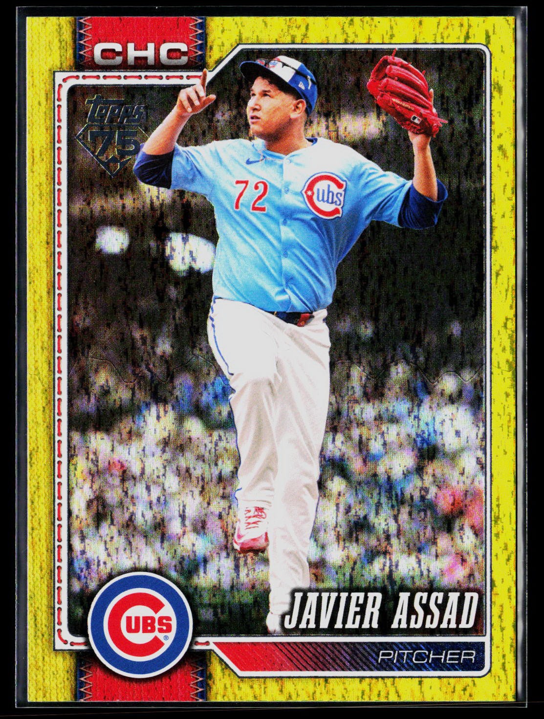 2026 Topps #535 Javier Assad Yellow Holo Foil #/399