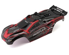 Traxxas Rustler 4x4 Pre-Painted Clipless Body w/Wing Roof Skid Red