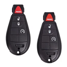 Key Fob Two Keyless Entry Remote Control Car Keys 4 Button Smart Key 433MHz C...
