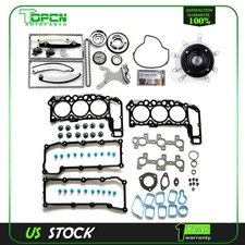 Engine Timing Chain Kit Head Gasket Set Water Pump For 02-03 Dodge Ram 1500 3.7L