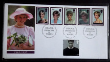 QEII: Diana Princess of Wales - 3 February 1998 - FDC + Insert