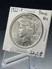 1922 Peace Dollar $1 Silver Coin BU Uncirculated Philadelphia 90% Silver #22pD4