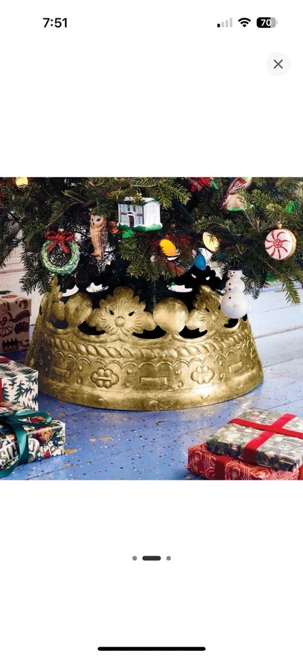 Falda John Derian para Target Corona Cuello Árbol 27" RARA AGOTADA Totalmente Nueva Foto 4 de 4