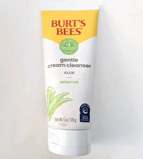 Burt's Bees Gentle Cream Cleanser Facial Sensitive Aloe 6 oz New Fragrance Free