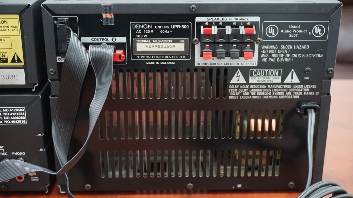 DENON D-500 Mini Stereo Component System AM/FM CD Cassette Amp