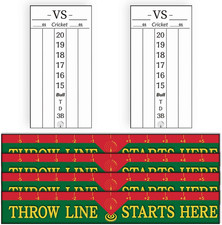 2 Pcs Dry Erase Darts Scoreboard, Dart Scoreboard PET Stickers for Broken Stain