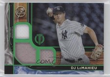 2022 Topps Tribute Tribute Triple Relics Green 65/99 DJ LeMahieu #TTR-DL 0q9j
