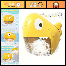 Automatic Bubble Maker Shark Bath Toy for Kids 1-4, Music  Suction Cups, Fun Wa