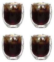 4X Trinkglas Wasserglas Glas 350Ml FußBall Thermoglas Doppelwandig Schwebeefekt