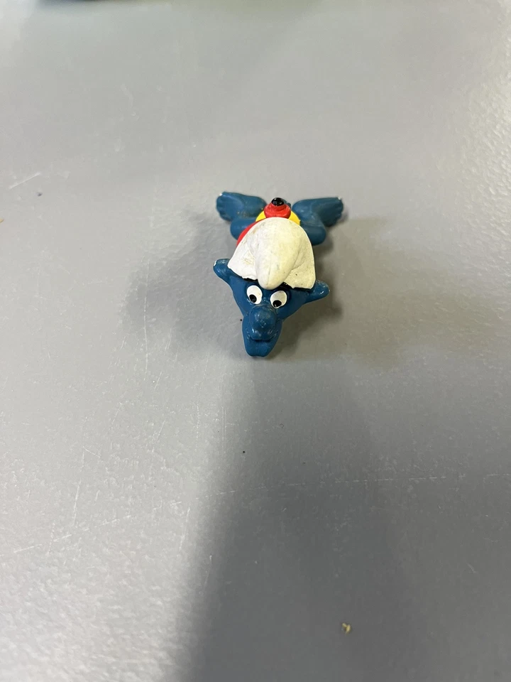 Pitufos 20025 Nadador Pitufo Natación Rojo Tubo Interior Encendedor Azul Figura PVC 1980 Foto 2 de 4