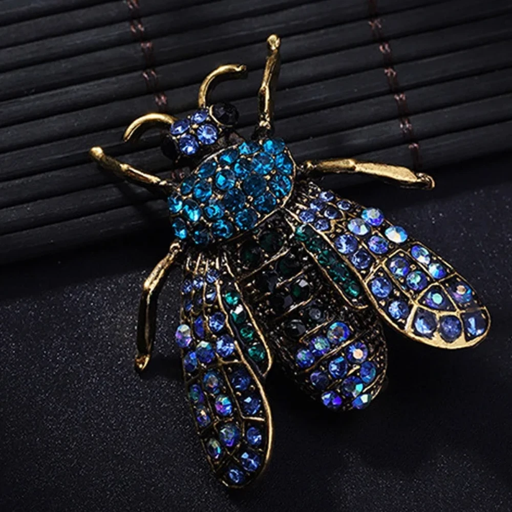 Accesorio Vintage Insecto Metal Broche Retro De Abeja En Metal Dorado/plateado - Pequeño, Para Solapa De Traje, Chaqueta O Camisa, Hombre Broche Abeja Metal