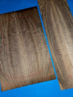 figured Walnut back and sides set WA001