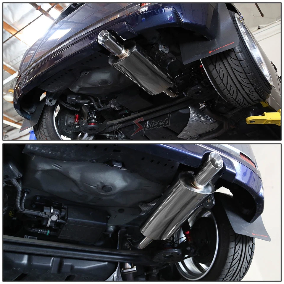 J2 3" DOBLE RODILLO SILENCIADOR PUNTA CATBACK SISTEMA DE ESCAPE PARA 08-14 SCION xD XP110 Foto 2 de 4