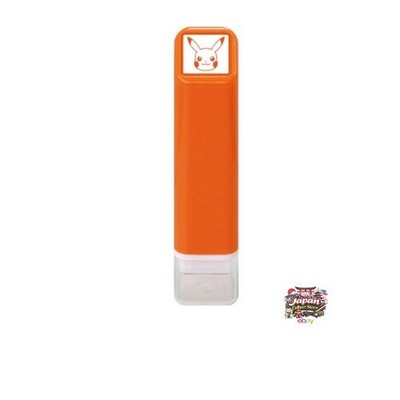 Kodomo no Kao Stamp Pokémon One-Point Ink Stamp Pikachu/Color: Orange 2870-027
