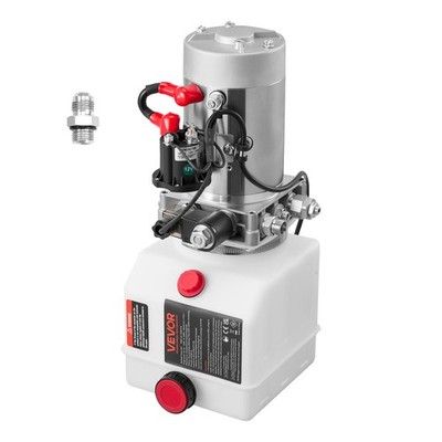 VEVOR 4 Quart Hydraulic Power Unit DC 12V Single Acting Hydraulic Pump