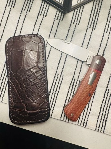 Enrique Pena Custom Spear Point Native Slipjoint Pena AEB-L Steel Handmade