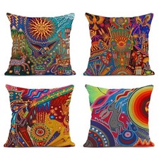 Throw Pillow Covers Home Decor Set of 4 16" x 16" Pack of 4 Mexico Boho