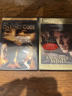 DVD Lot New Sealed The Davinci Code & A Beautiful Mind